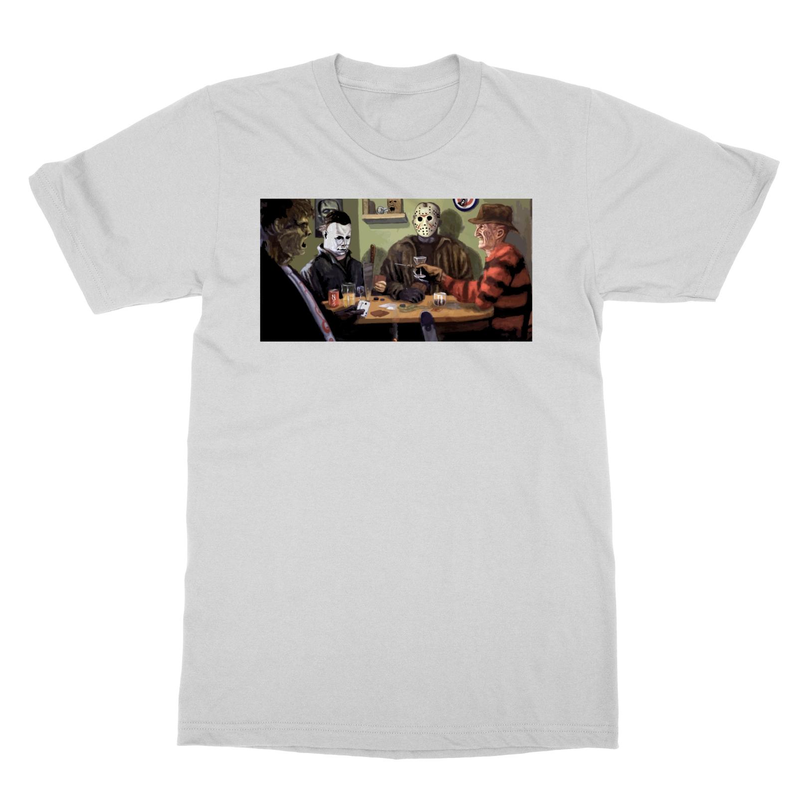 Horror Squad Jason Michael Freddy Halloween Horror Movies Men s T-shirt S разноцветный