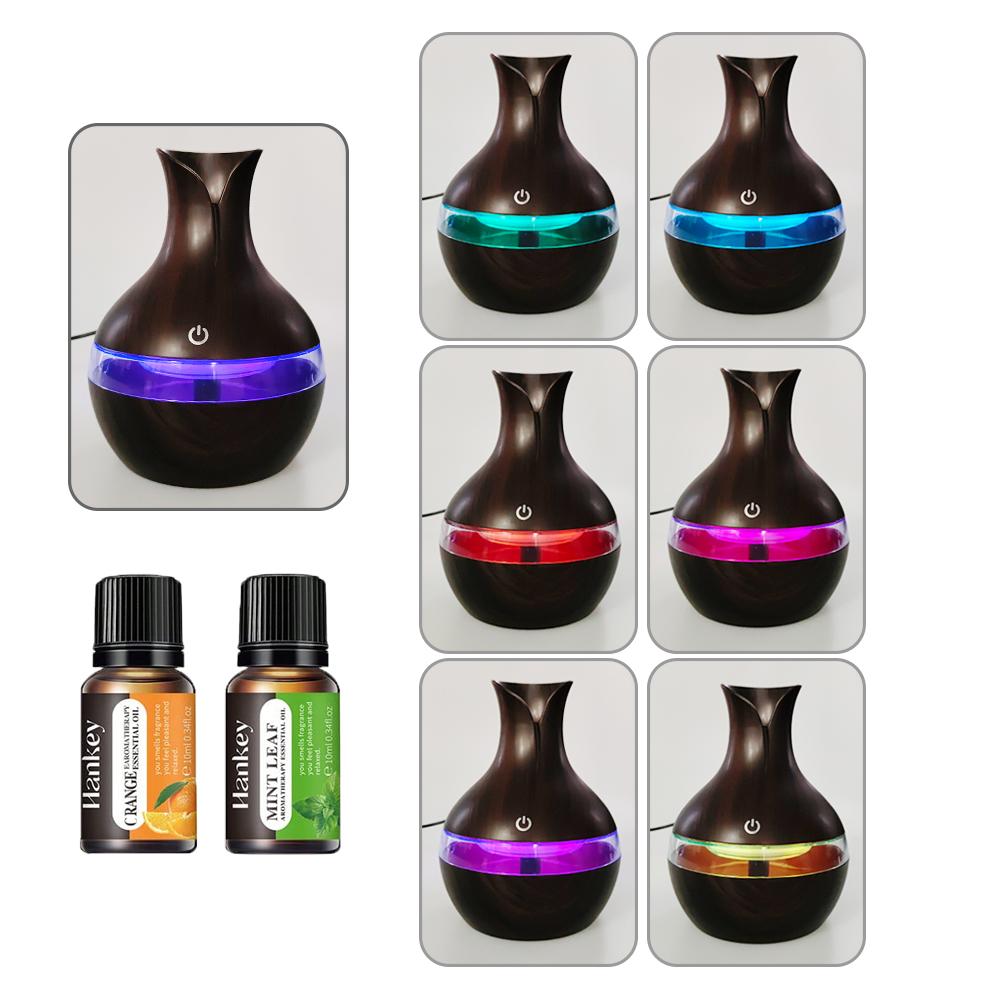 2 In 1 Aromatherapy Humidifier & Oil Diffuser, 300ml, USB, Ultra Quiet, Includes 2 Oils