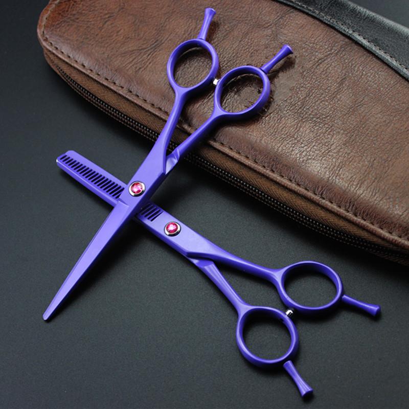Professional 5.5 '' Two-Tailed Hair Cutting Scissors Haircut Thinning Barber Haircutting Shears Hairdresser Scissors
