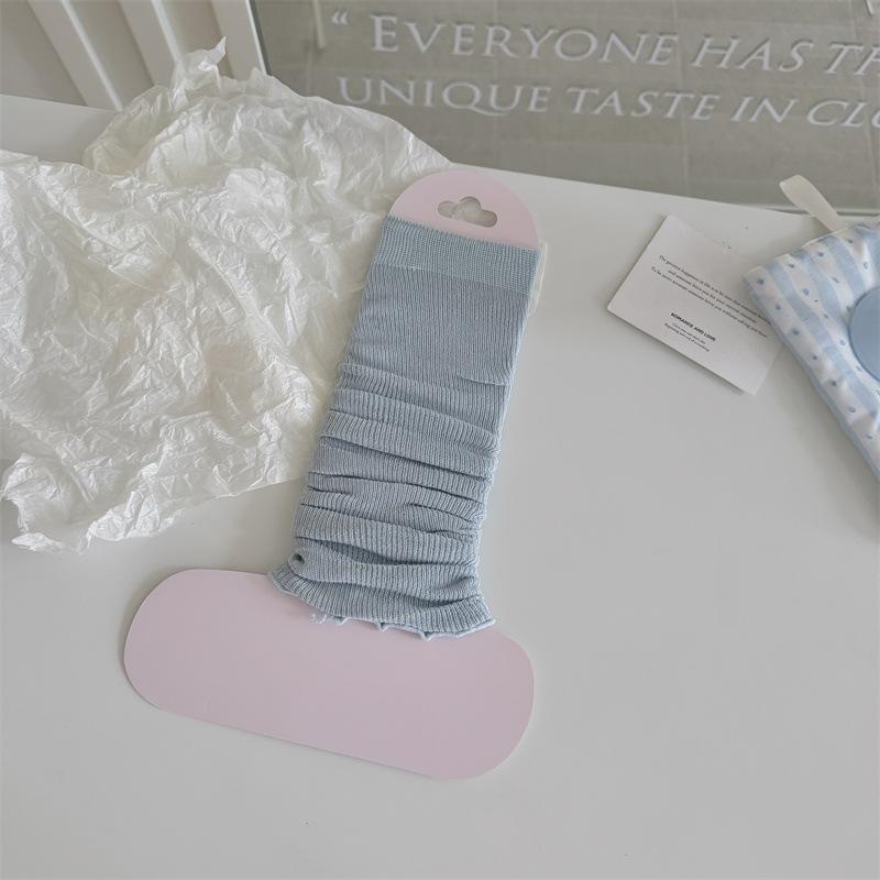 Spring and Summer Thin Socks Women's Ballet Style Calf Pile Pile Foot Socks Japanese Ins All-match Leggings