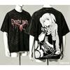DEATH NOTE Washed T-shirt 2026 New Model Personality Clothes Shirt Year Round Clothing Retro Fashion Vintage Loose Gift