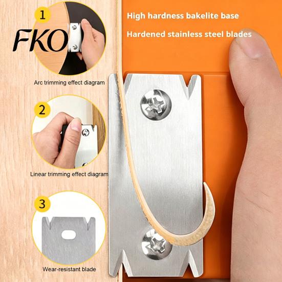 Wood Edge Deburring Tool Banding Trimmer, Mini Band Trimmer & Cutter, Stainless Steel Blade Veneer Hand-held Woodworking for Woodworking,