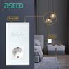 BSEED LED Touch Dimmer Schalter Wanddimmer 1-fach 2-Wege Sensor Schalter Plus EU Steckdosen USB Typ-c Gehärtetes Glas Wasserdicht 2er Pack