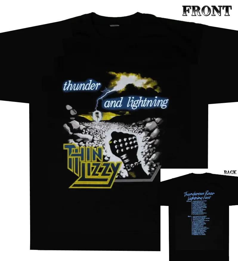 Thin Lizzy Band Thunder And Lightning T Shirt Full Size S-5XL Unisex T-Shirt XXL