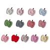 14.5*12cm Fruit Shaped Design Ins Fabric Coaster Wave Point Cotton Creative Coffee Cup Pad Heat Resistant 13 Colors