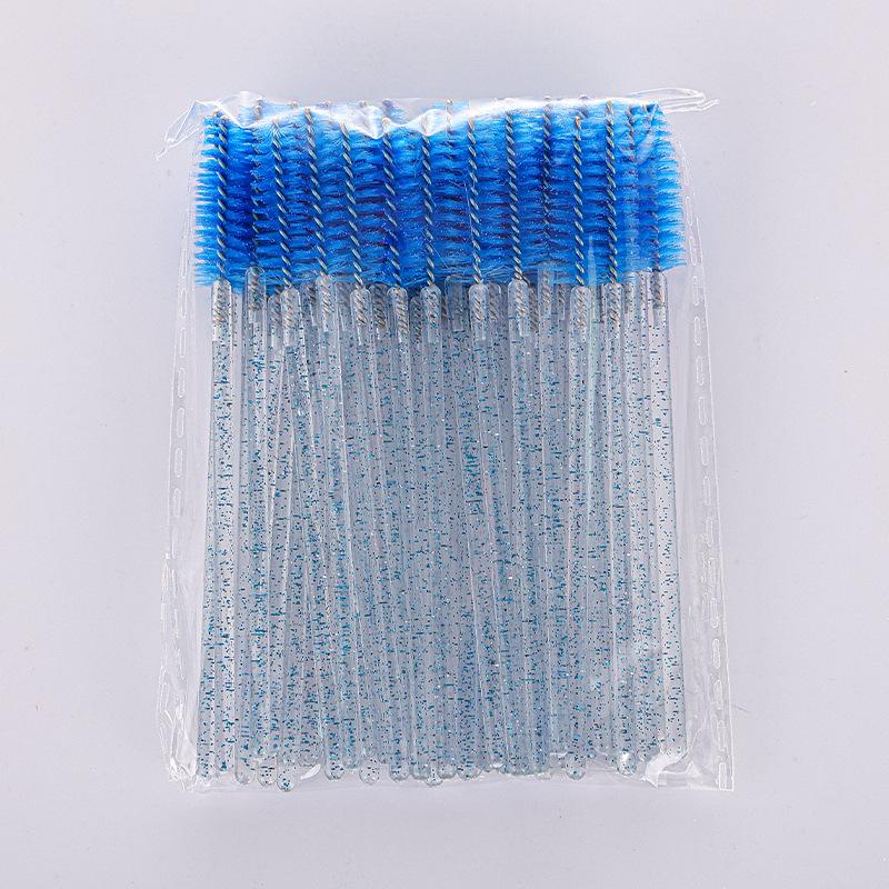 Crystal Rod Eyelash & Eyebrow Spiral Brush - Disposable Beauty Tool for False Lashes & Grooming