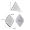 Box Resin Molds Silicone Jewelry Holder Molds Set for Triangle Shape Mold Blue Eye Trinket Holder for Case Epoxy Mold Wi