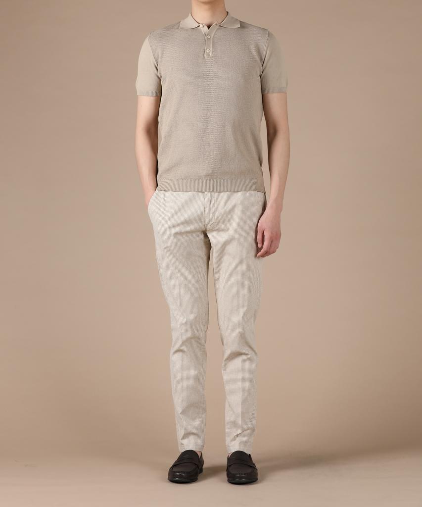 PANICALE Beige Elastic Cotton Pants