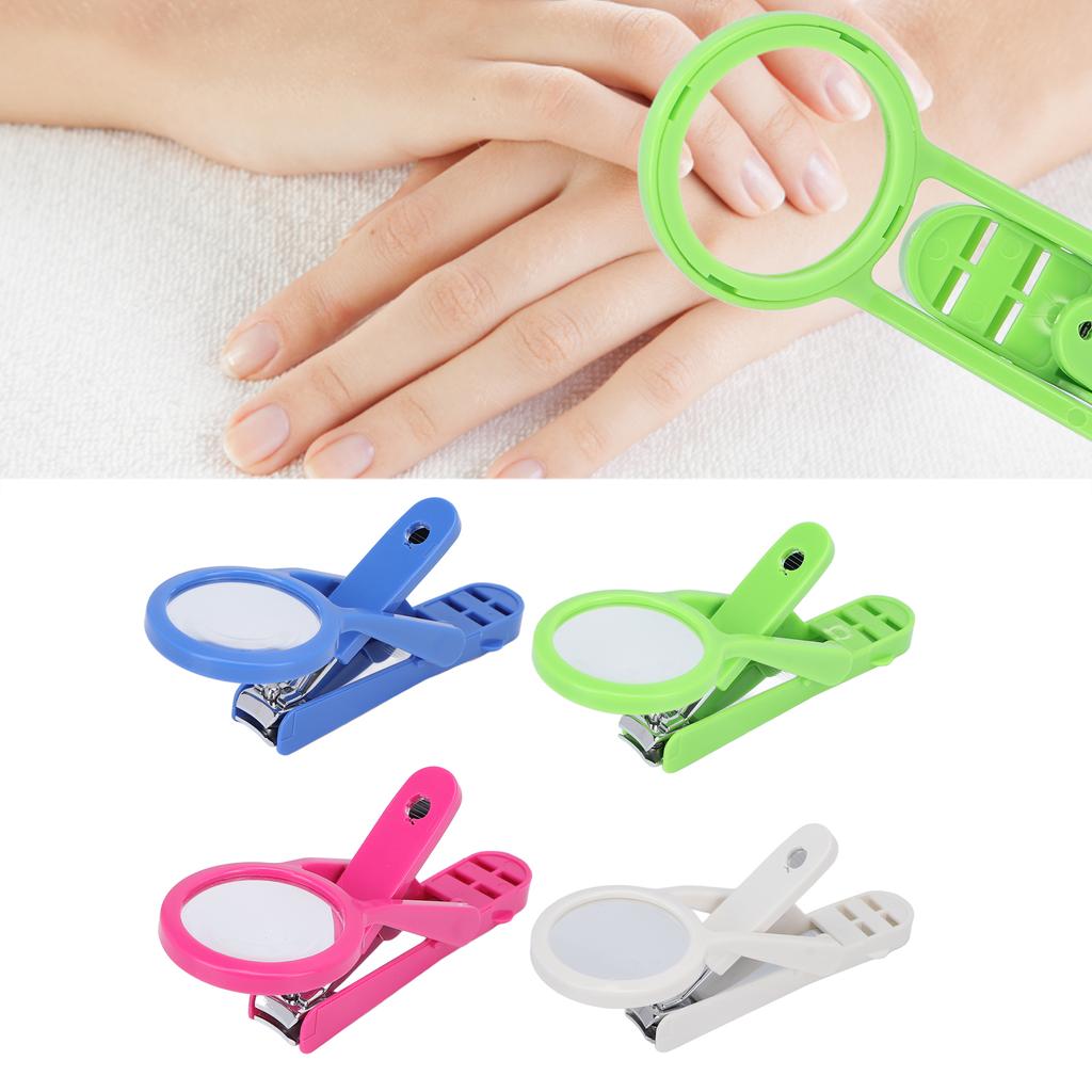 Zastřihovač nehtů pro starší osoby Nerezový nastavitelný zastřihovač nehtů s lupou