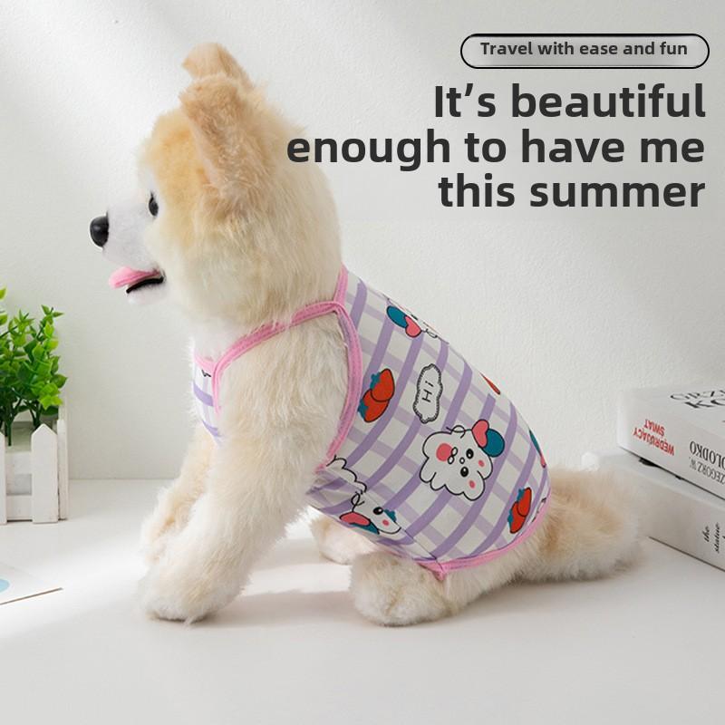 Velký mazlíček pes pes kočka oblečení vesta jaro a léto chladný teddy magic bojové potřeby