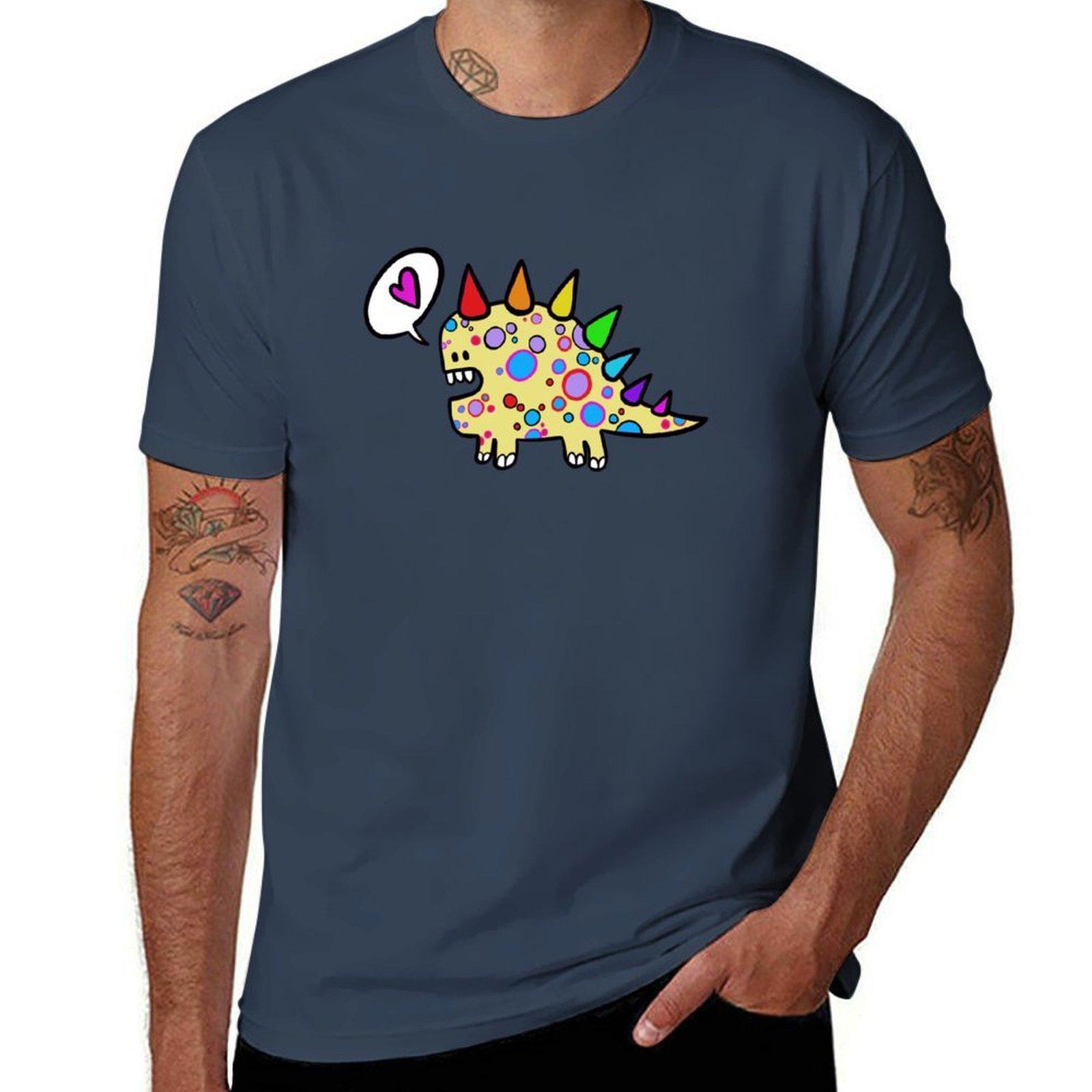 Pepperoni The Dinosaur Tshirt Summer Holiday Casual Tee S