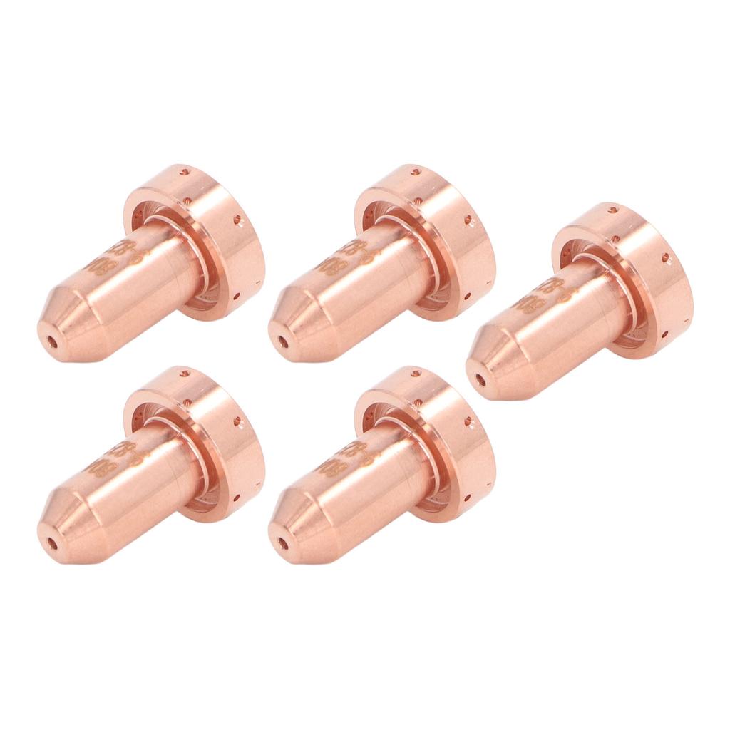 5Pcs Plasma Cutting Torch Nozzle Tip Thickened Brass Plasma Cutter Nozzle Tip for SL60 SL100