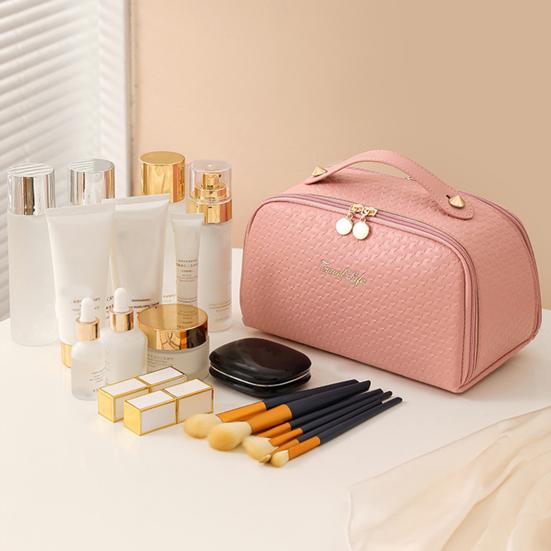 Podróżna kosmetyczka damska wodoodporny organizer na kosmetyki z górnym uchwytem kosmetyczka z mokrą kieszenią na podróże służbowe wakacje