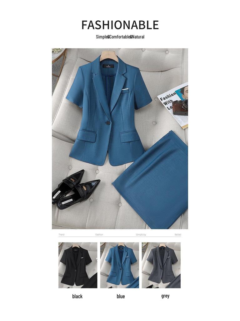 Women's Professional Suit Set: Formal Workwear for Interviews and Business Settings