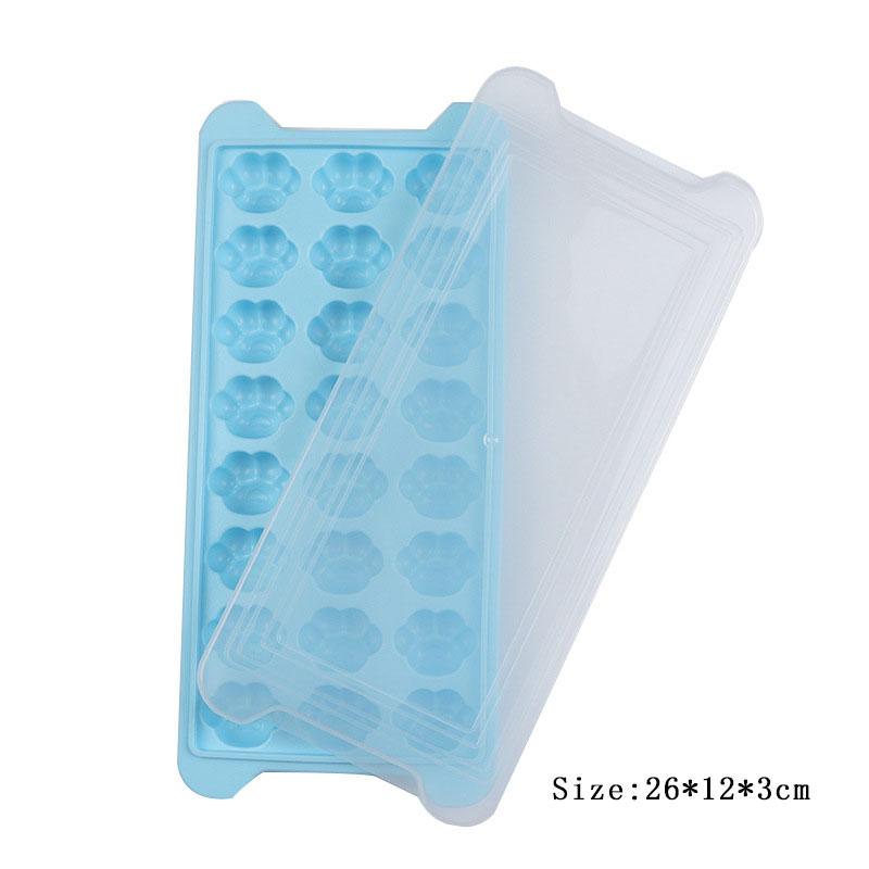 24 Grid Cartoon Cat Claw Silicone Ice Tray Mold Frozen Box Chocolate Candy Biscuit Jelly Making Set Cake Decor Soap Candle Mould