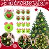 Bowknot Little Plush Ball Christmas Decoration Hanging Plush Ball Festive Atmosphere Display.