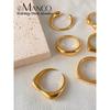 Emanco European and American Ins-Style Internet Celebrity New Stainless Steel Ring, Fashionable Niche Design, Versatile Open Ring, Direct Sales