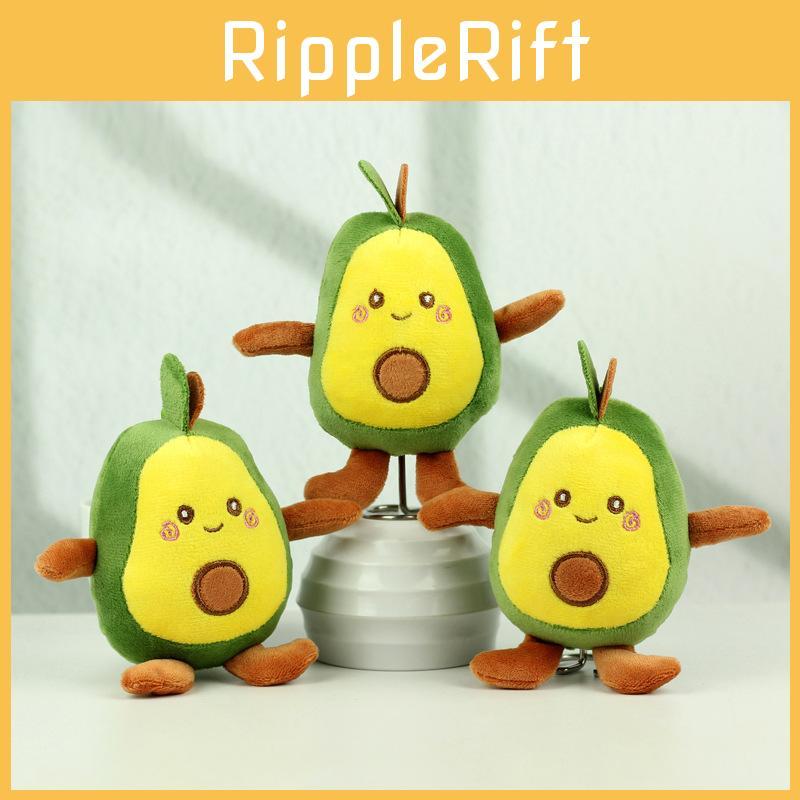 Charming Four-inch Avocado Stuffed Toy Keychain Ideal For Kids Backpack Accessories
