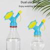 Watering bottle, sunflower double-headed showerhead, succulent irrigation tool, beverage bottle, automatic watering, flower wate