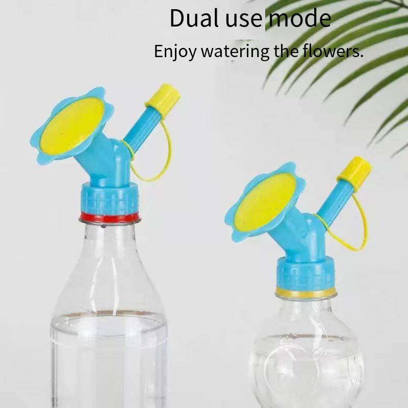 Watering bottle, sunflower double-headed showerhead, succulent irrigation tool, beverage bottle, automatic watering, flower wate