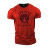 New Summer Men's T-shirt Cotton Fitness Sports T-shirt Vikings T-shirt Plus Size Men's Top Fashion Breathable Shirt for Top