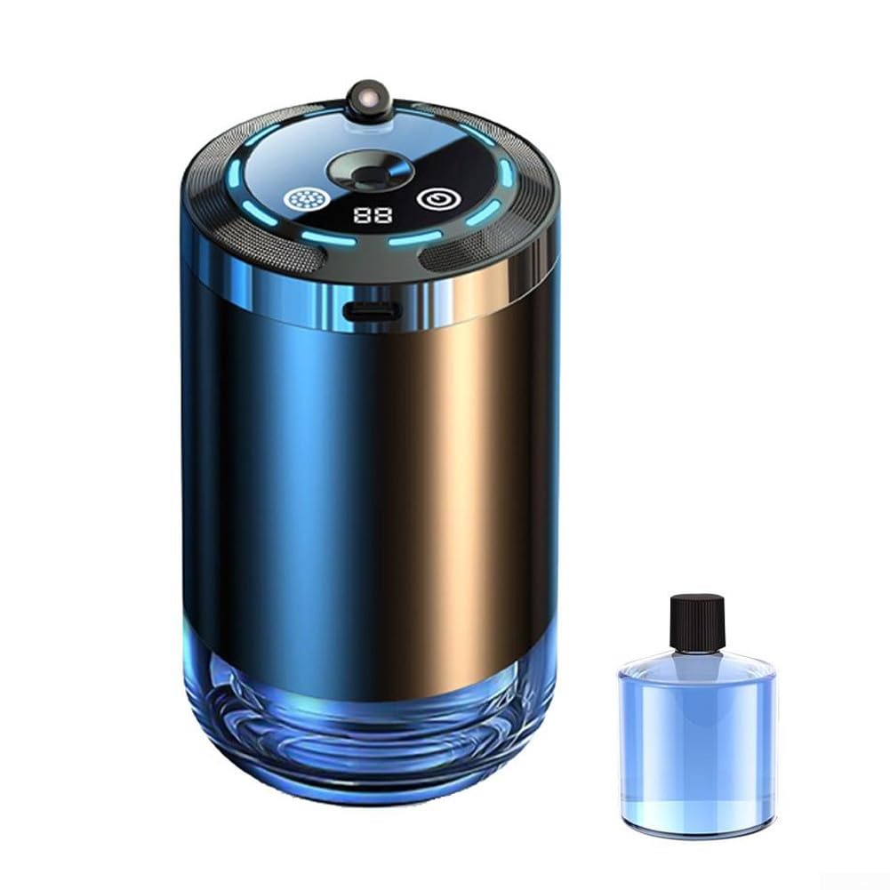 Car Aromatherapy Diffuser Humidifier Auto On Off Perfume Diffuser LED Ambient Light Car Air Freshener 1*Aroma diffuser 1*Perfume