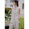 MOKANA Women's Sleeveless Shirt & Pants Set MKNJD3337