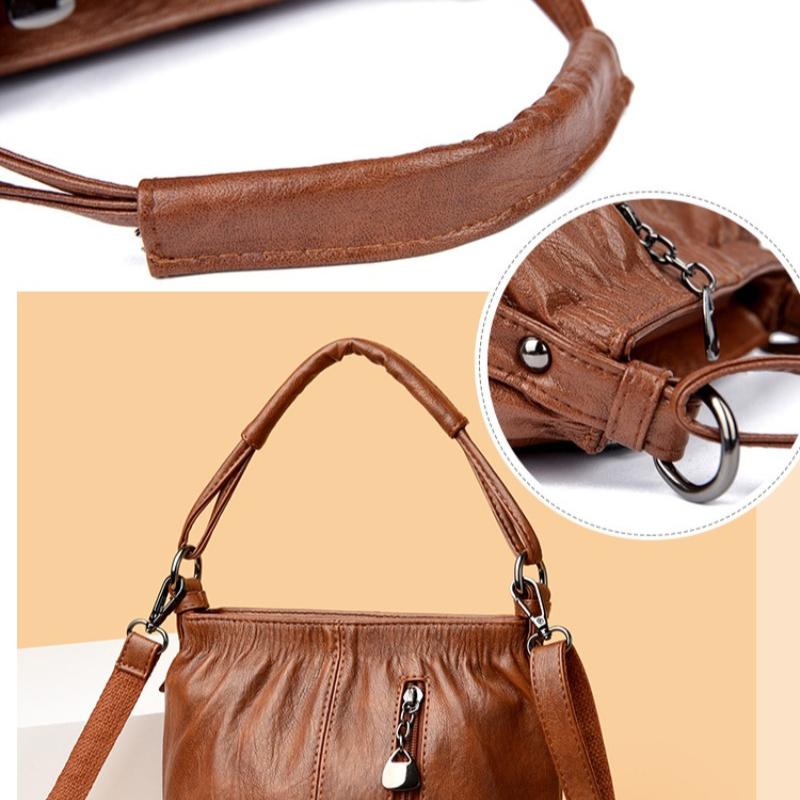 Women's Bag New European and American Fashion Retro Bag Women's Handbag Shoulder Bag Multi-layer Large Capacity Crossbody Bag