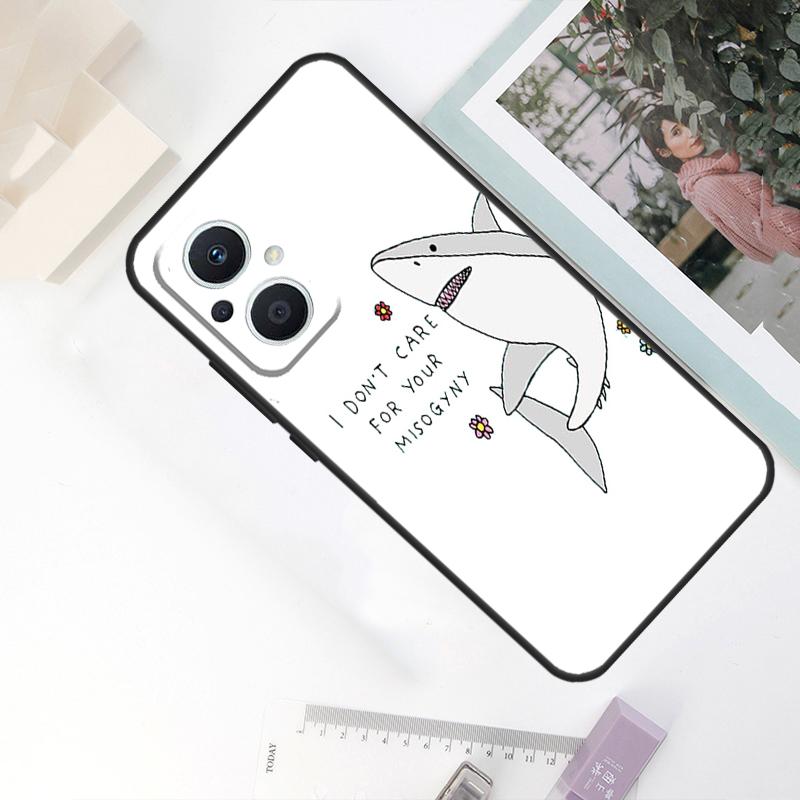 Cartoon Shark Case For OPPO Reno 8 7 6 5 4 Lite 10 Pro 11F 4Z 5Z 8T OPPO Find X2 X3 X5 Lite X6 Pro Cover