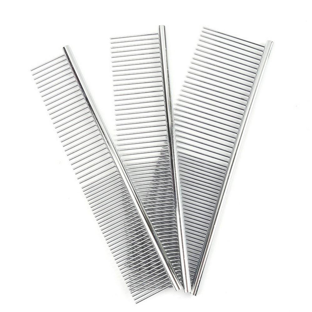 Professional Pet Dematting Comb Non-rust Dogs Cleaning Brush Comb  for Removing Lice and Fleas