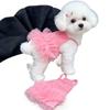 New Spring Summer Pet Clothes Breathable Cool Puffy Dress Dog Cat Suspender Dress For Teddy Bichon Pomeranian Dog Coat Jacket
