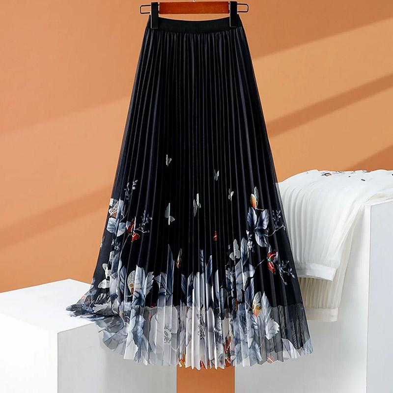 

Юбка Женская Летняя Повседневная Универсальная Эластичная С Высокой Посадкой Свободная Юбка Большого Размера Эластичная Приталенная Однотонная Платья One Size чёрный