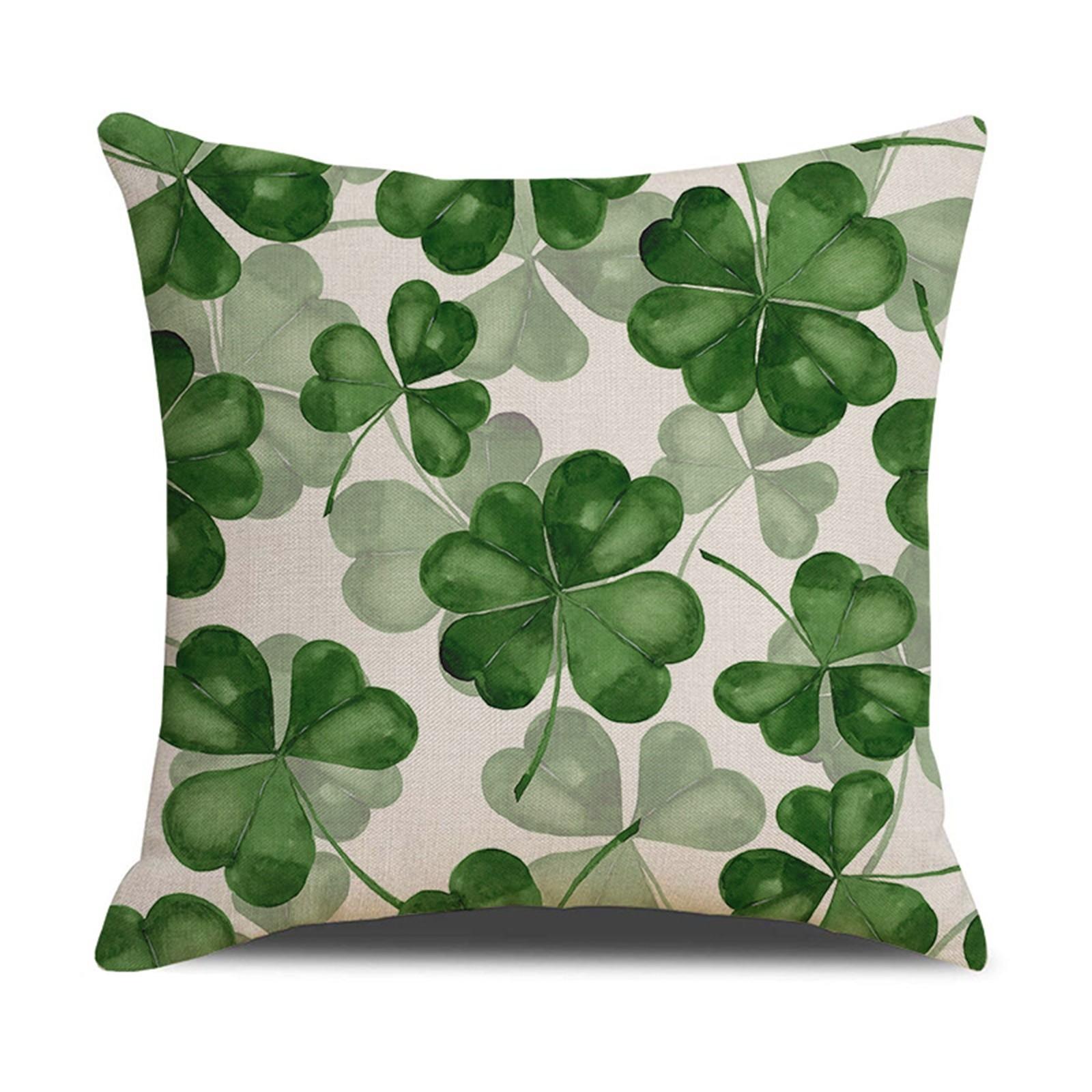 

улица. Чехол на подушку из хлопка и льна ко Дню Святого Патрика, наволочка для дивана, домашний декор, 18 дюймов One Size