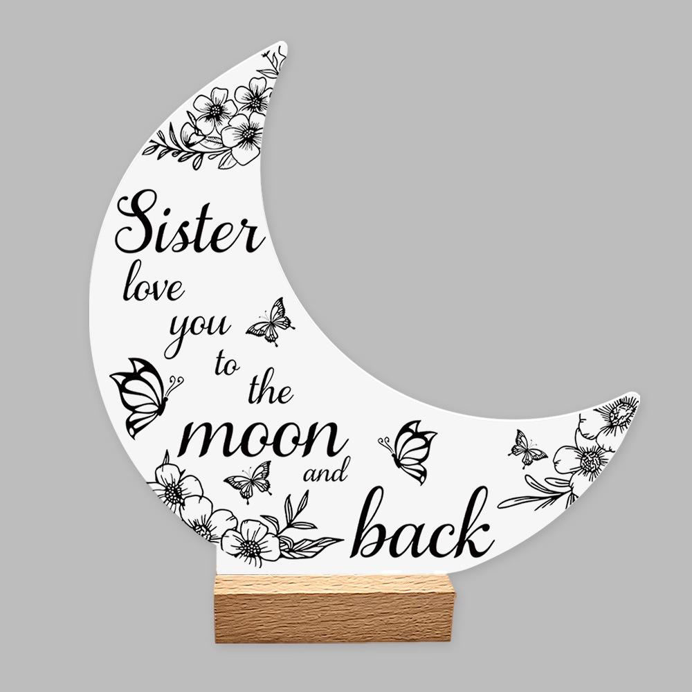 Black Gold Desktop Ornament with Wood Base Decorative Figurine  Home Decoration