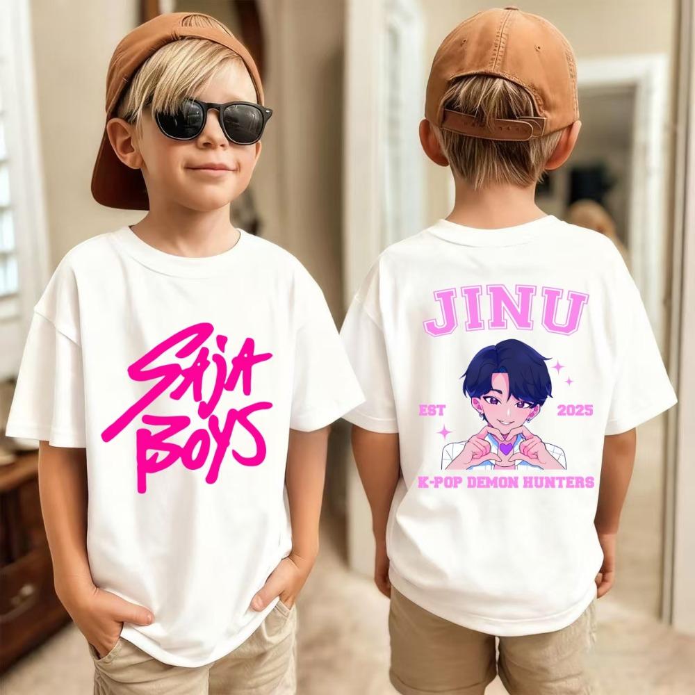 Boys  T-shirt Boys  and Girls  Short sleeved T-shirt Top 140