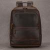 Large Capacity Laptop Backpack Leather Men Male Soft Cowskin Leather Backpacks Travel Bag Fashion Laptop Backpack Design 15.6"