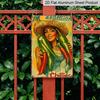 2D Flat, Victorian Era Mexican Woman & Chili Pepper Metal Sign - Vintage Wall Decor Poster Suitable for Home, Bar, Office - Durable Aluminum Retro