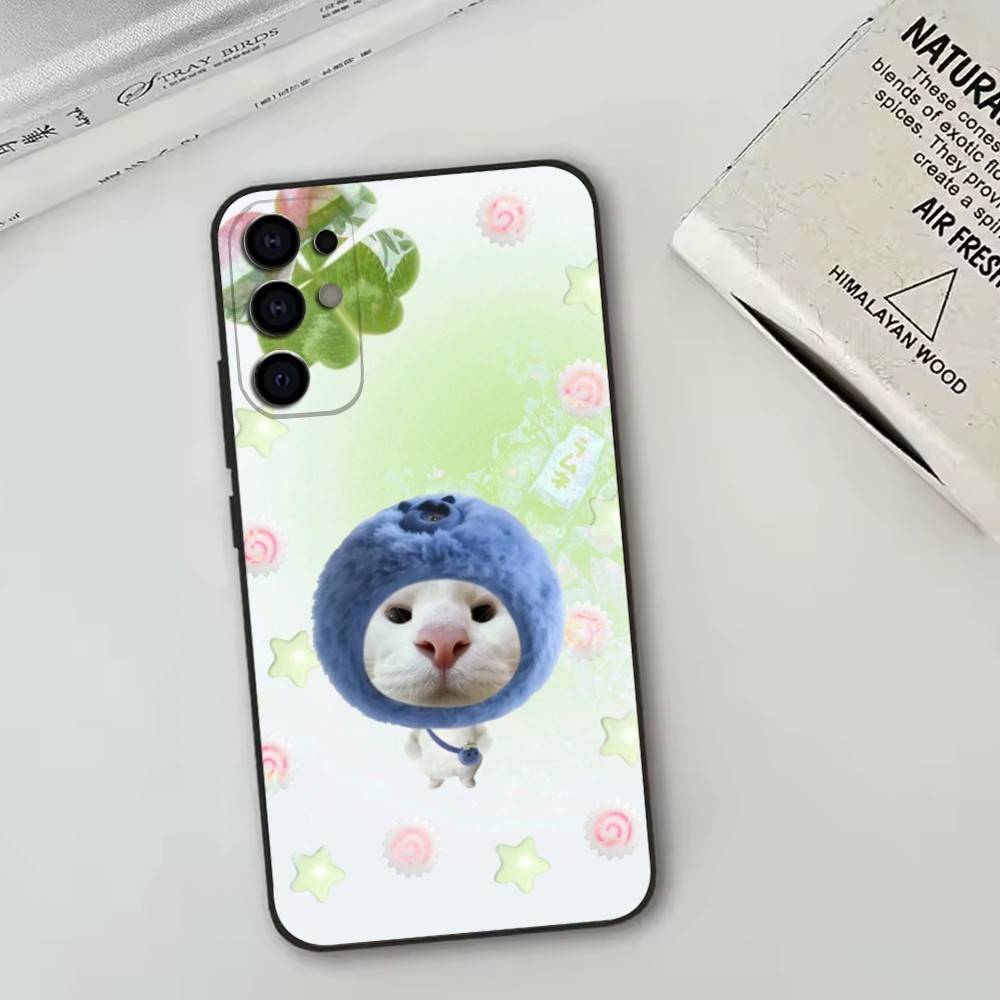 

Food cats with headgear333 Phone Case Black Silicone Soft For Samsung S25,S24,S21,S22,S23,S30,Ultra,S20,Plus,Fe,Lite Samsung S24