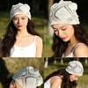 Women'S Large Headband - Casual Fluffy Hat, Lightweight Japanese Artistic Cold-Proof Hat, Suitable For Spring And Summer, Facial Beauty