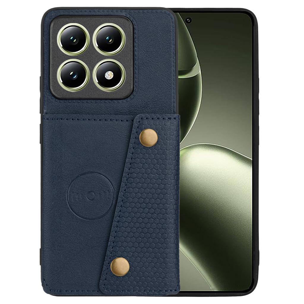 For Xiaomi 14T Pro Case Card Slots Kickstand Leather+TPU Phone Cover