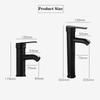 Black Basin Faucet Stainless Steel Paint Faucet Bathroom Single Handle Basin Faucets Blacked Single Hole Hot Cold Mixer Tap