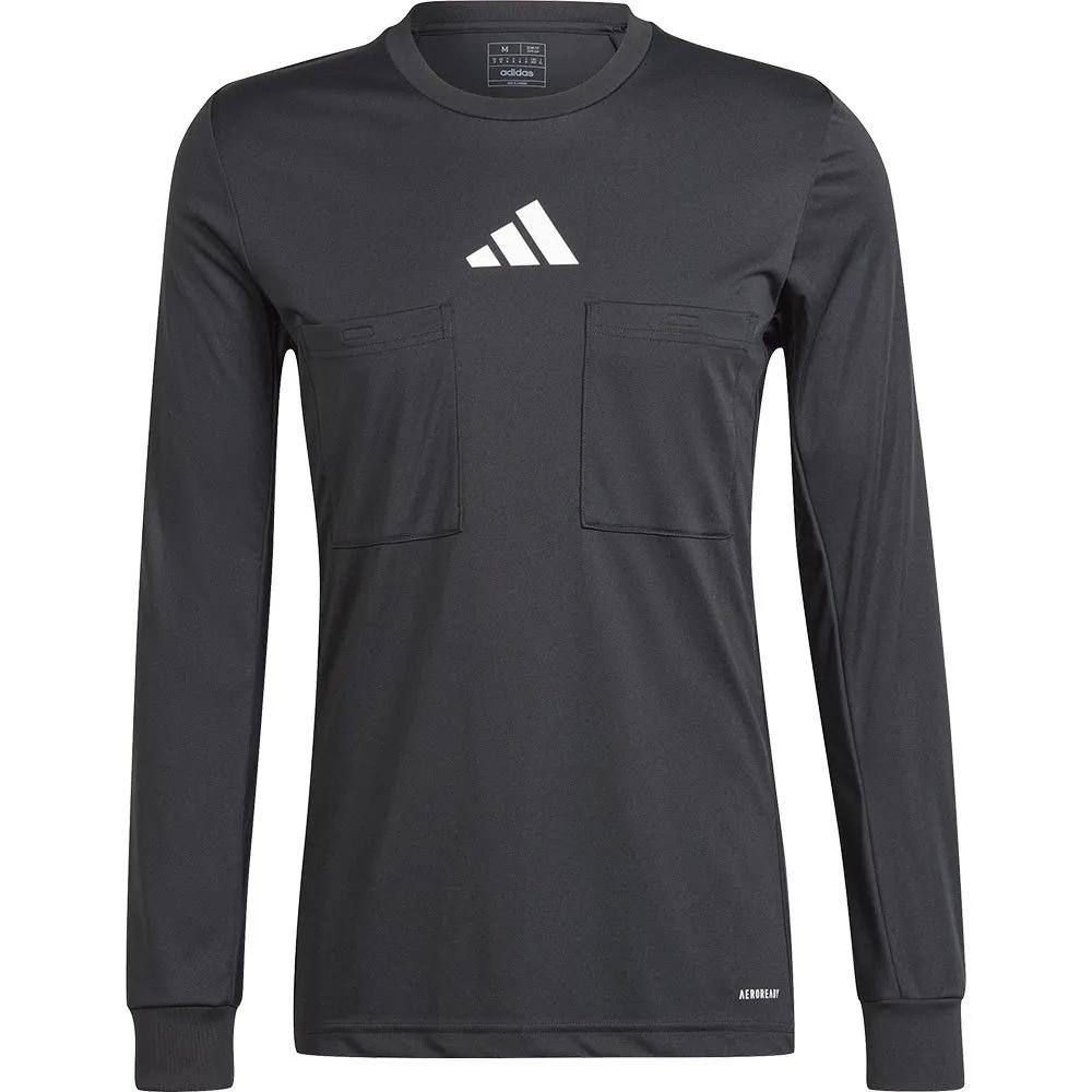 adidas Referee 24 Soccer Training Jersey 100% Recycled Polyester Black