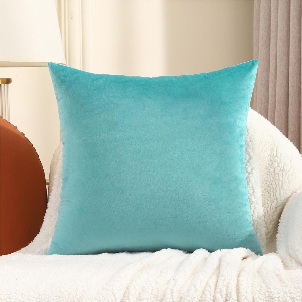 New Fashion Twill Velvet Pillow Cover Modern Simple Solid Color Pillow Home Living Room Sofa Bedroom Cushion Cover