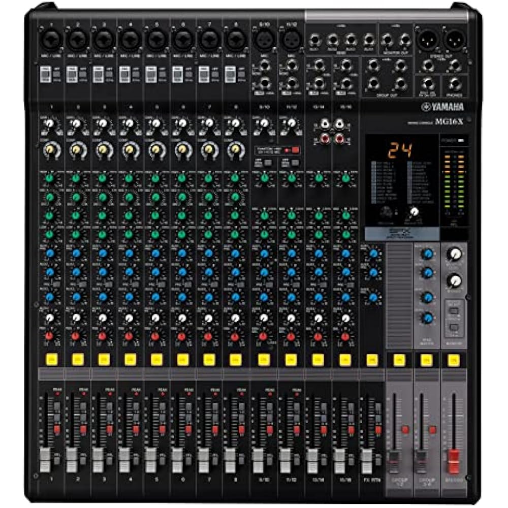 Yamaha YAMAHA 16-channel PA&SR mixing console with 24 digital effects, model without USB interfac...