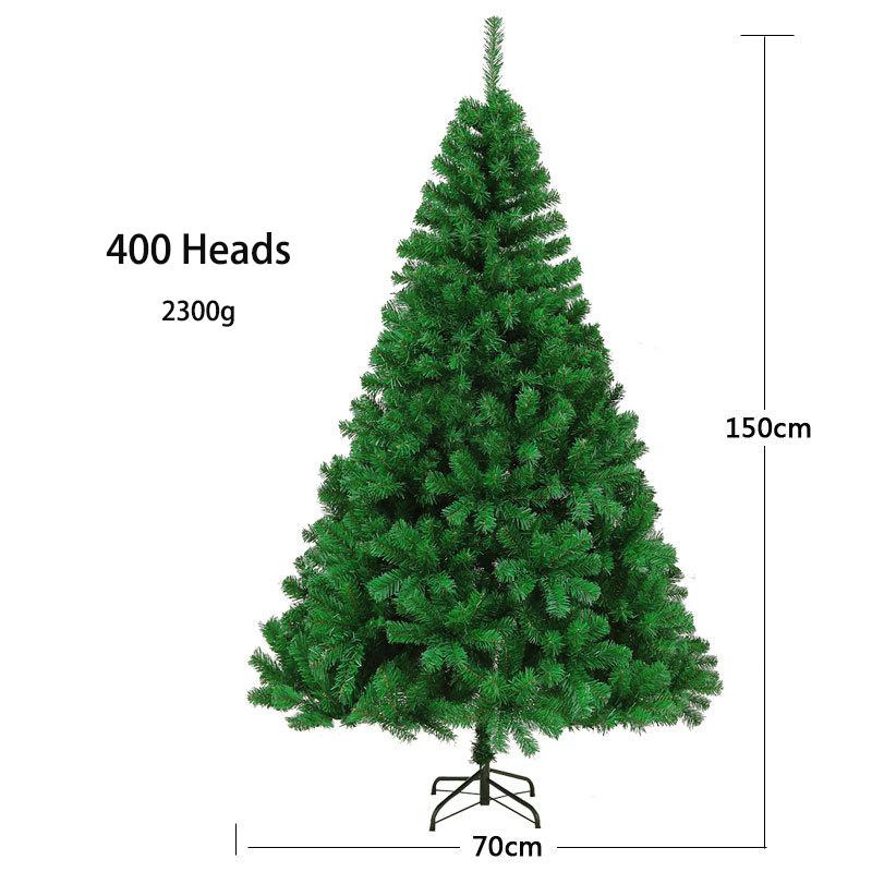 120150180210240cm Green Simulated Christmas Tree Pvc Xmas Santa Ornament