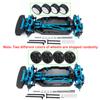 1/10 Tamiya TT02 Chassis Frame Metal&Plastic  Frame Kit for TT02 with Wheels Shock Absorbers RC Drift Car Upgrade Parts