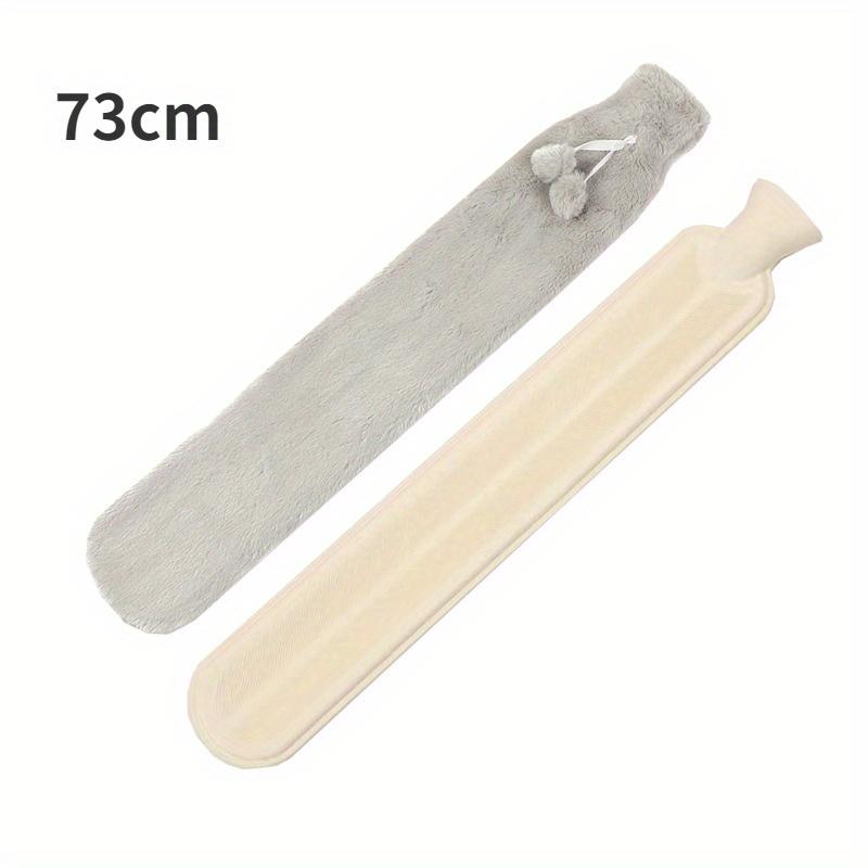 1 PCS Long Hot Water Bottle Bag with Detachable Cover, Super Long Rubber Hot Water Bottle Waist, Hand, and Foot Warmer