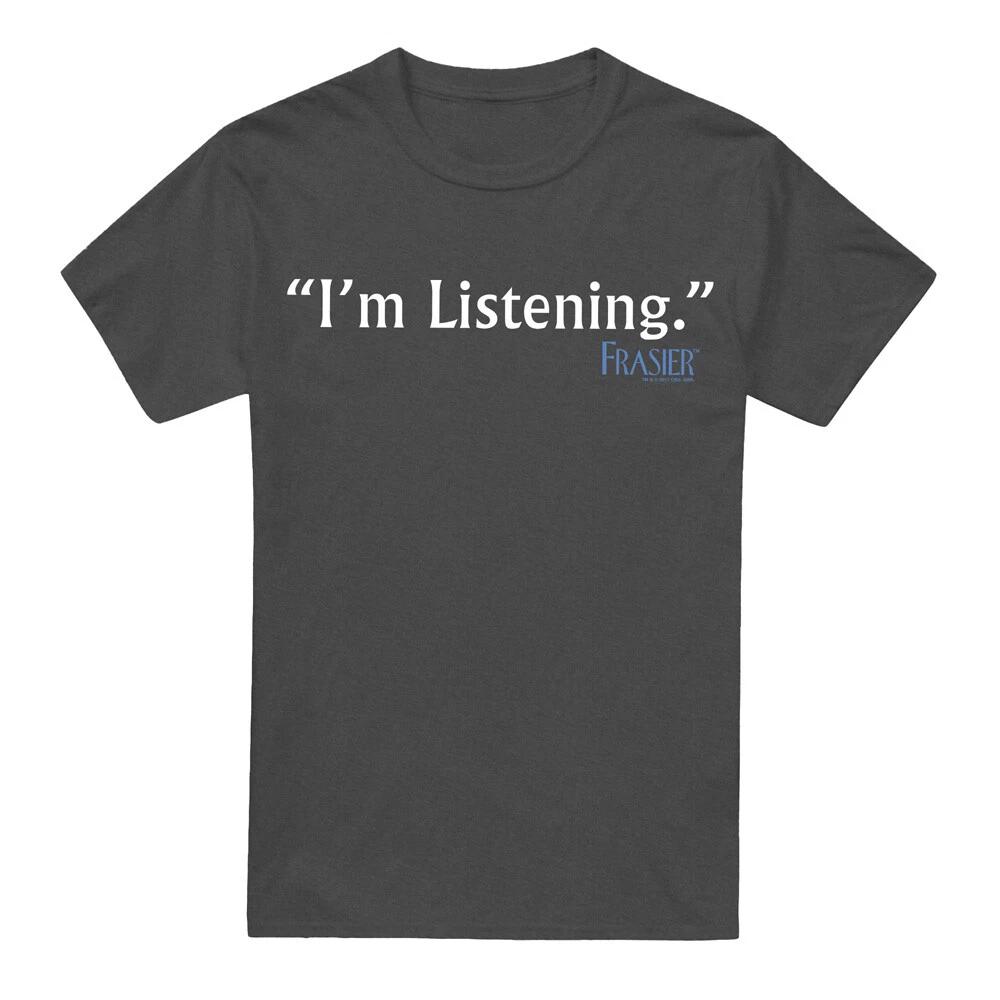 

Frasier Im Listening T-Shirt S-2XL, Charcoal 2XL