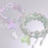 Mori Style Mermaid Crystal Bracelet - Sweet, Versatile Design for Women, Students, and Best Friends.