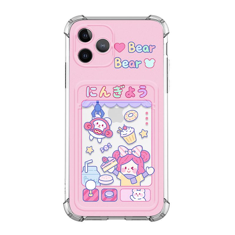 

Прозрачный чехол-держатель для карт Zhitai для iPhone 14/15/16 и XS, XR, 6, 7, 8 iPhone X/XS